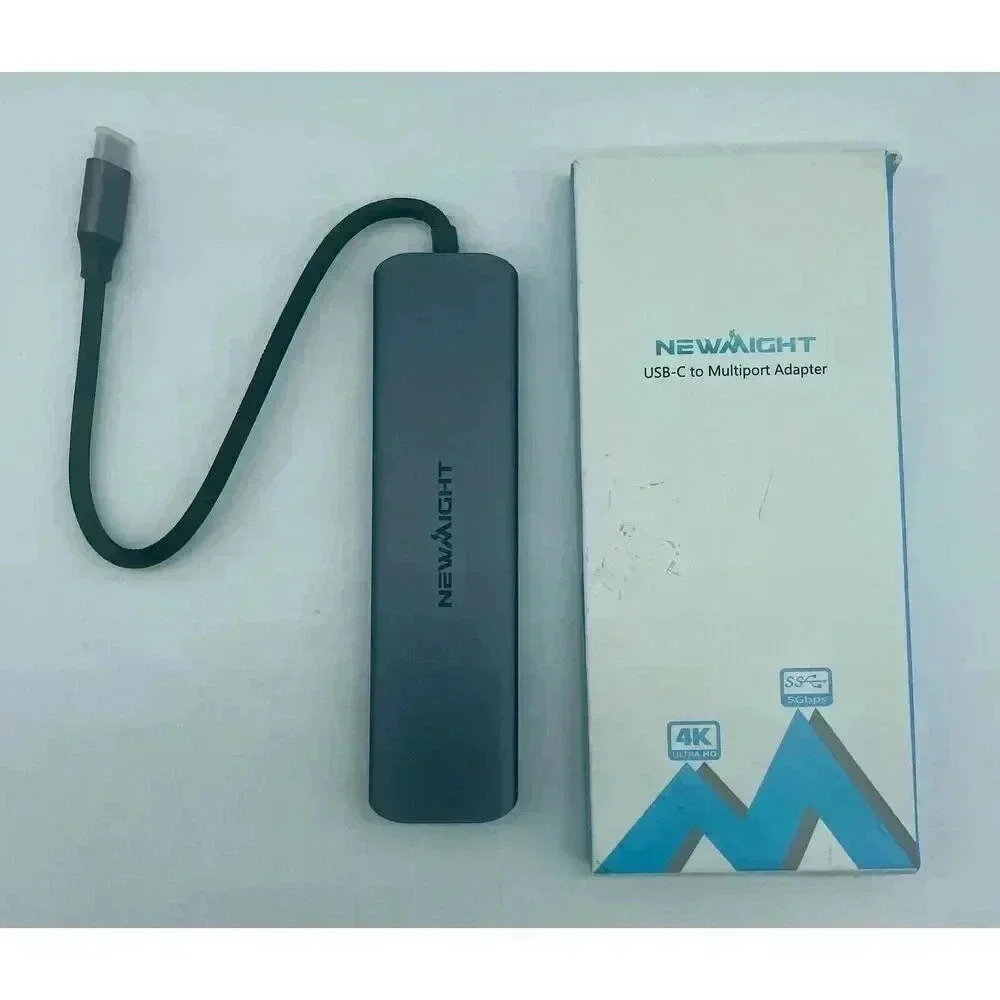 Newmight 7 in 1 USB C to Dual HDMI Adapter 3 USB 3.0, PD 100W Charging USB,USB C
